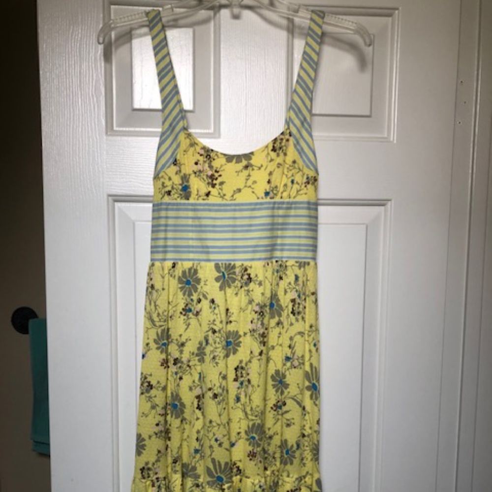 Free People Yellow Floral Dress